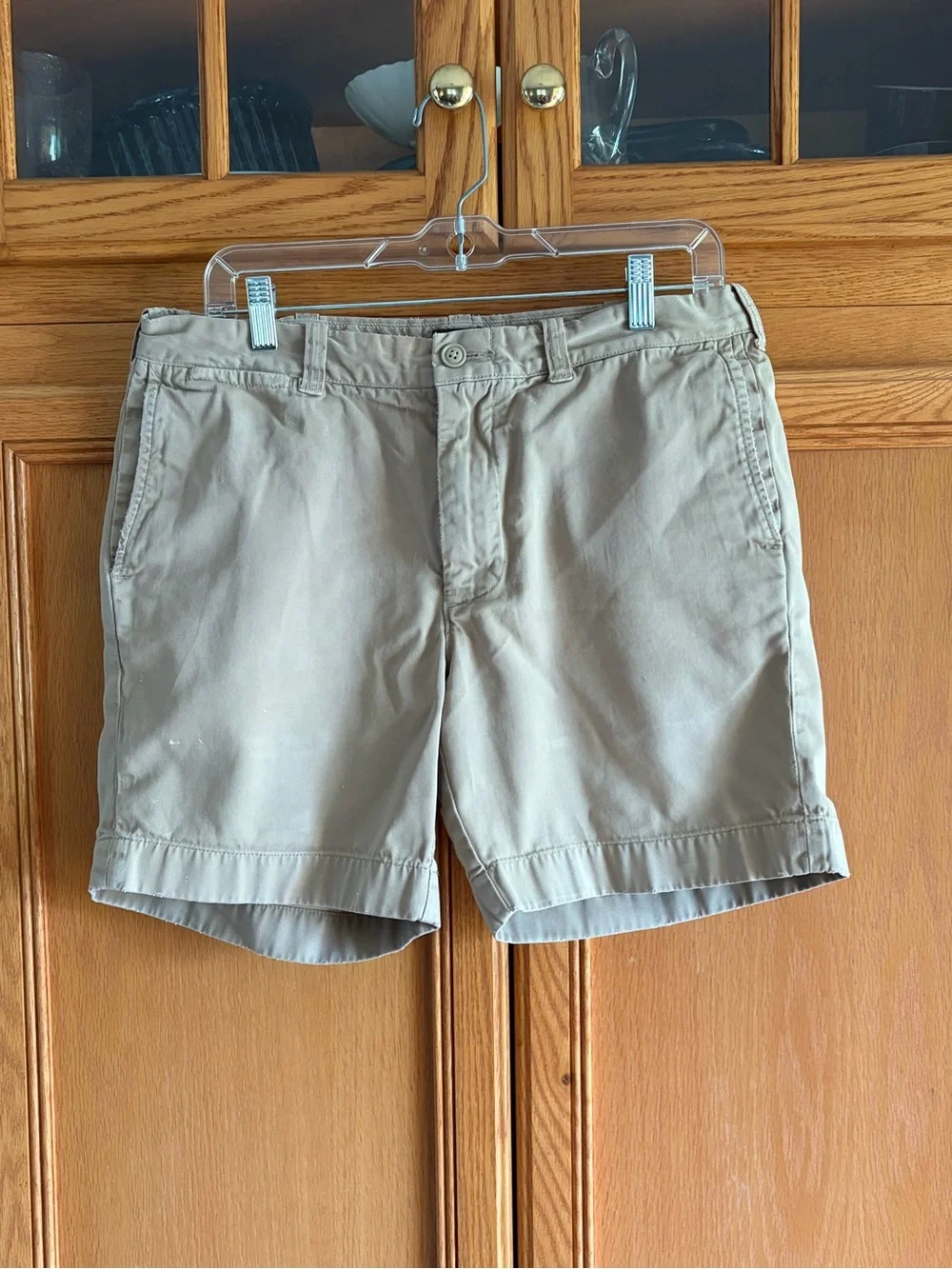 J. Crew Men's Khaki Casual Cotton Shorts size waist 33 inseam 7